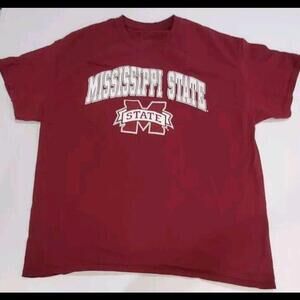 Mississippi State Bulldogs Shirt Adult XL Fanatic Maroon NCAA Graphic Tee
